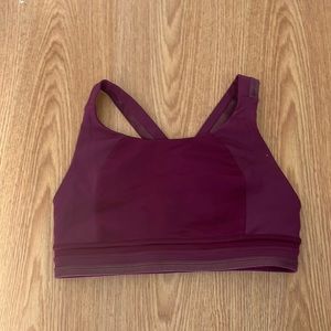 Lululemon power position bra b/c medium support marvel